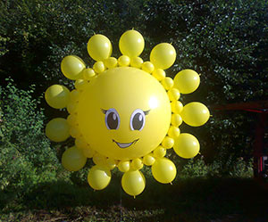 солнце из шаров