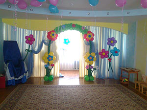 арка из шаров в детский сад