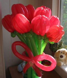 тюльпаны из шаров