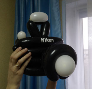 фотик Nikon из шаров