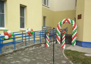 новый детский сад, открытие с шарами