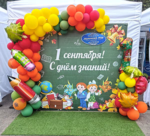 Фотозона на 1 сентября из шаров
