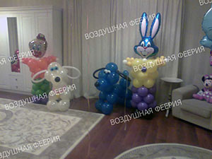 фигуры из шаров на День рождения)